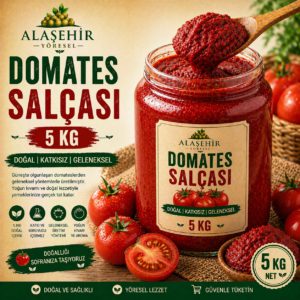 YENİ MAHSÜL/Güneşte Kurutma Domates Salçası-5KG