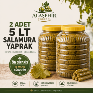 Ön Sipariş/2026 YENİ SEZON 2 ADET 5LT SALAMURA YAPRAK