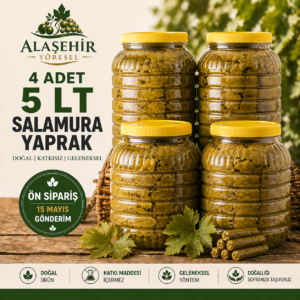 Ön Sipariş/2026 YENİ SEZON 4TANE 5'LİK SALAMURA YAPRAK
