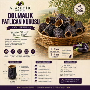 YENİ MAHSÜL/DOLMALIK PATLICAN KURUSU-DİZİ