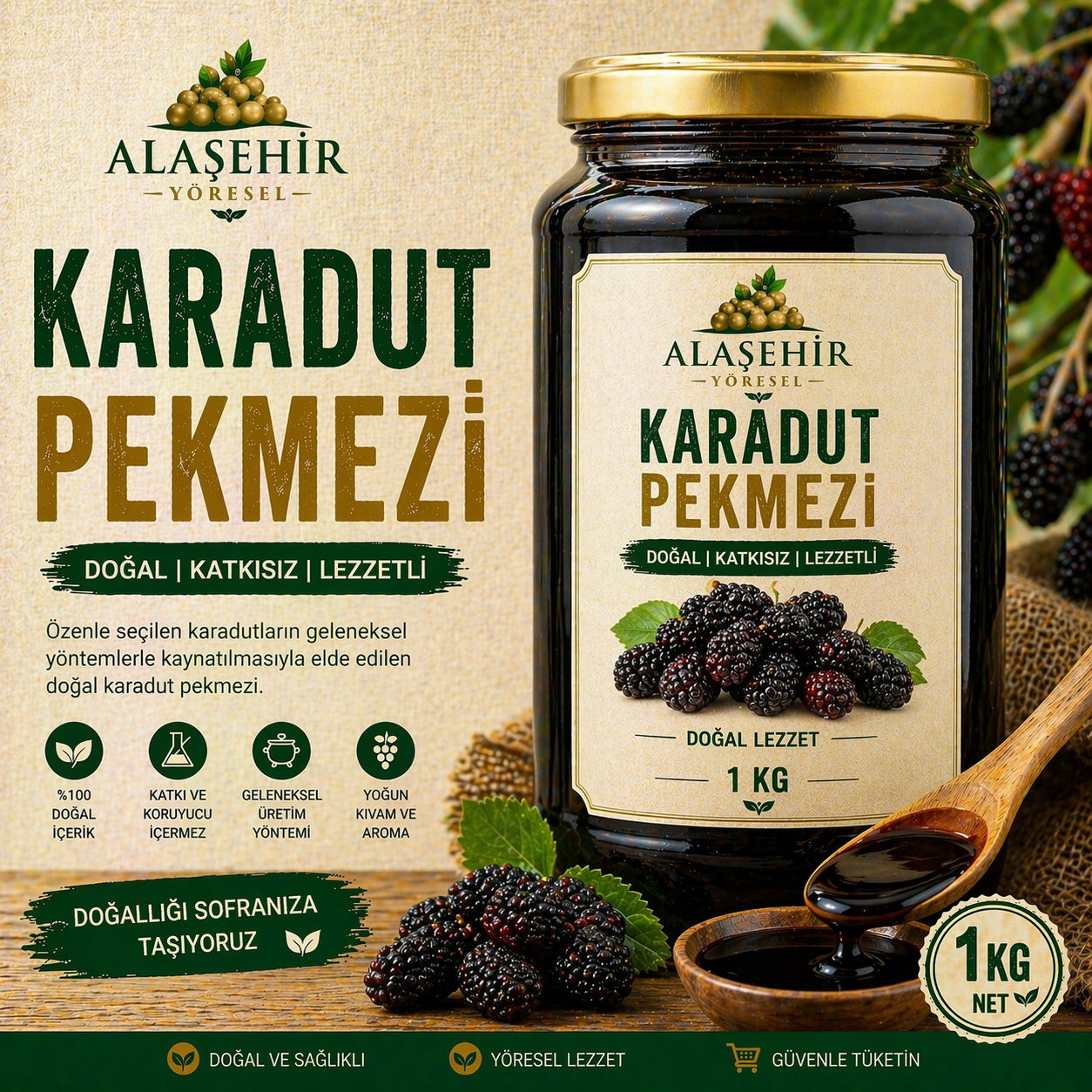YENİ MAHSÜL/KARADUT PEKMEZİ-KG(CAM) 1 YENİ MAHSÜL/KARADUT PEKMEZİ-KG(CAM)
