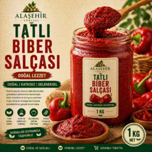 YENİ MAHSÜL/Güneşte Kurutma Tatlı Biber Salçası-KG