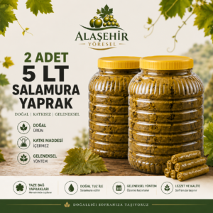 2026 YENİ SEZON 2 ADET 5LT SALAMURA YAPRAK